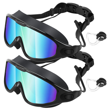 2-Pack Anti-Fog Swimming Goggles – Adult & Youth Sizes